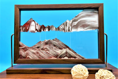 Picture of KB Collection Landscape Walnut Sand Art with balls- By Klaus Bosch sold by MovingSandArt.com