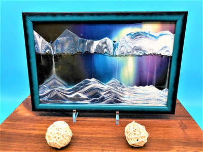 Picture of KB Collection Movie Series Wall Mount Aurora borealis Sand Art with balls- By Klaus Bosch sold by MovingSandArt.com