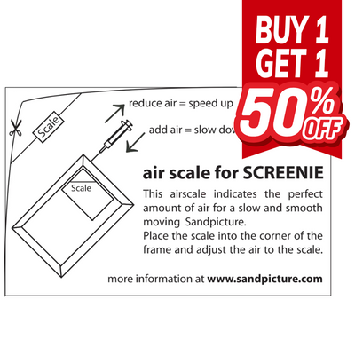 Air Scale- Air Guide for KB Collection Moving Sand Art **FREE SHIPPING**