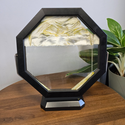 Octarine Bumblebee - One of a kind- Moving Sand Art- By Klaus Bosch