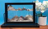 Picture of KB Collection Window Black Sand Art with flowers- By Klaus Bosch sold by MovingSandArt.com