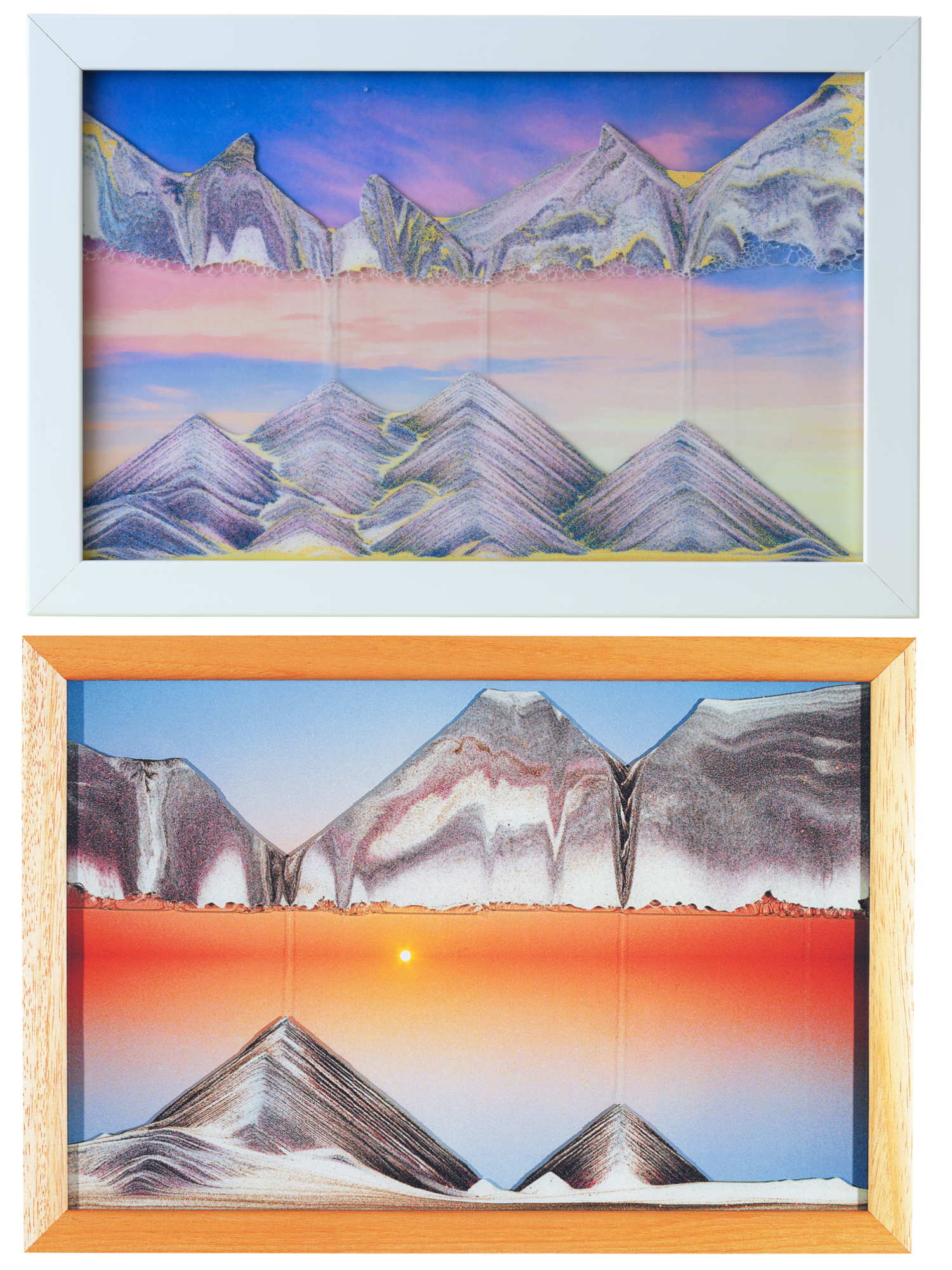 Sunrise & Sunset Gift Combo Pack: 2 Sand pictures- Day Break & Sunset Movie Moving Sand Art by Klaus Bosch