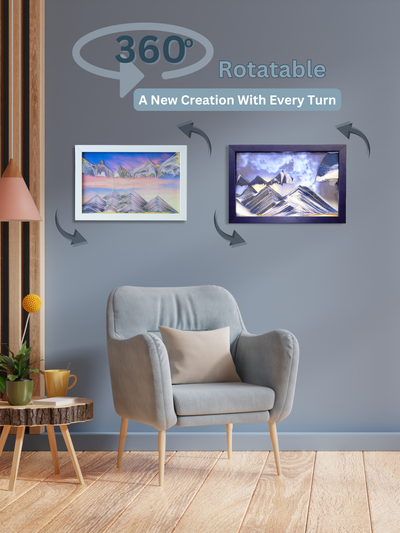 Day & Night Gift Combo Pack: 2 Sand pictures- Day Break & Harvest Moon Movie Moving Sand Art by Klaus Bosch