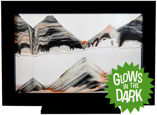 Glow-In-The-Dark Silhouette Glowbee Black Moving Sand Art- By Klaus Bo