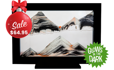 Glow-In-The-Dark Silhouette Glowbee Black Moving Sand Art- By Klaus Bosch