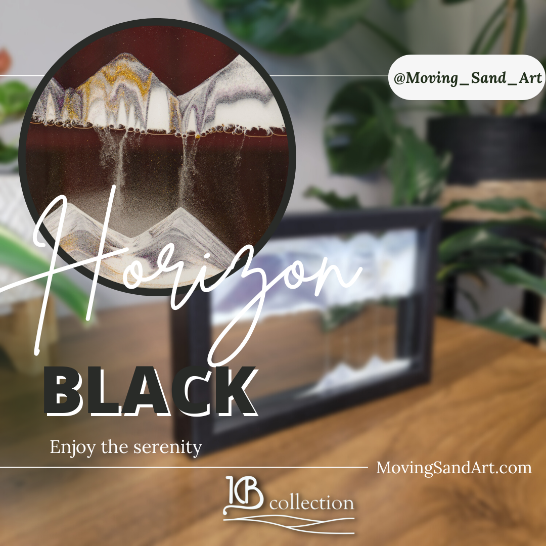 Horizon Black Moving Sand Art- By Klaus Bosch Horizon Black Moving Sand Art- By Klaus Bosch