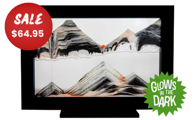 Glow-In-The-Dark Silhouette Glowbee Black Moving Sand Art- By Klaus Bosch