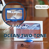 Screenie Ocean Two-Tone Frame Blue & White Moving Sand Art- By Klaus Bosch