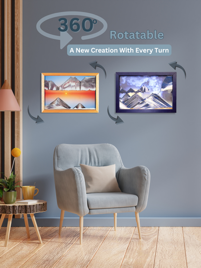 Sunset & Full Moon Gift Combo Pack: 2 Sand pictures- Sunset & Harvest Moon Movie Moving Sand Art by Klaus Bosch