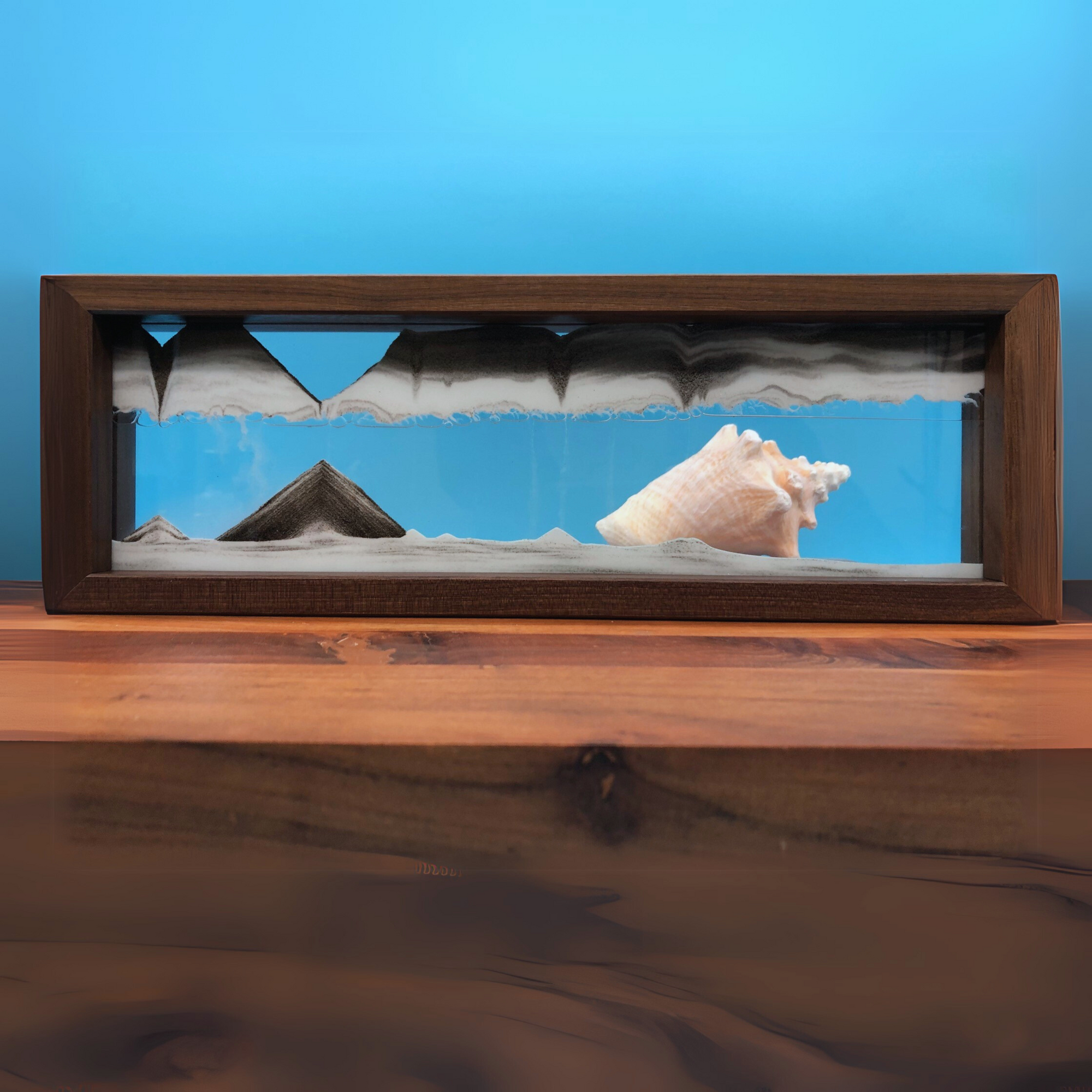 Triple-X Walnut Moving Sand Art- By Klaus Bosch Triple-X Walnut Moving Sand Art- By Klaus Bosch