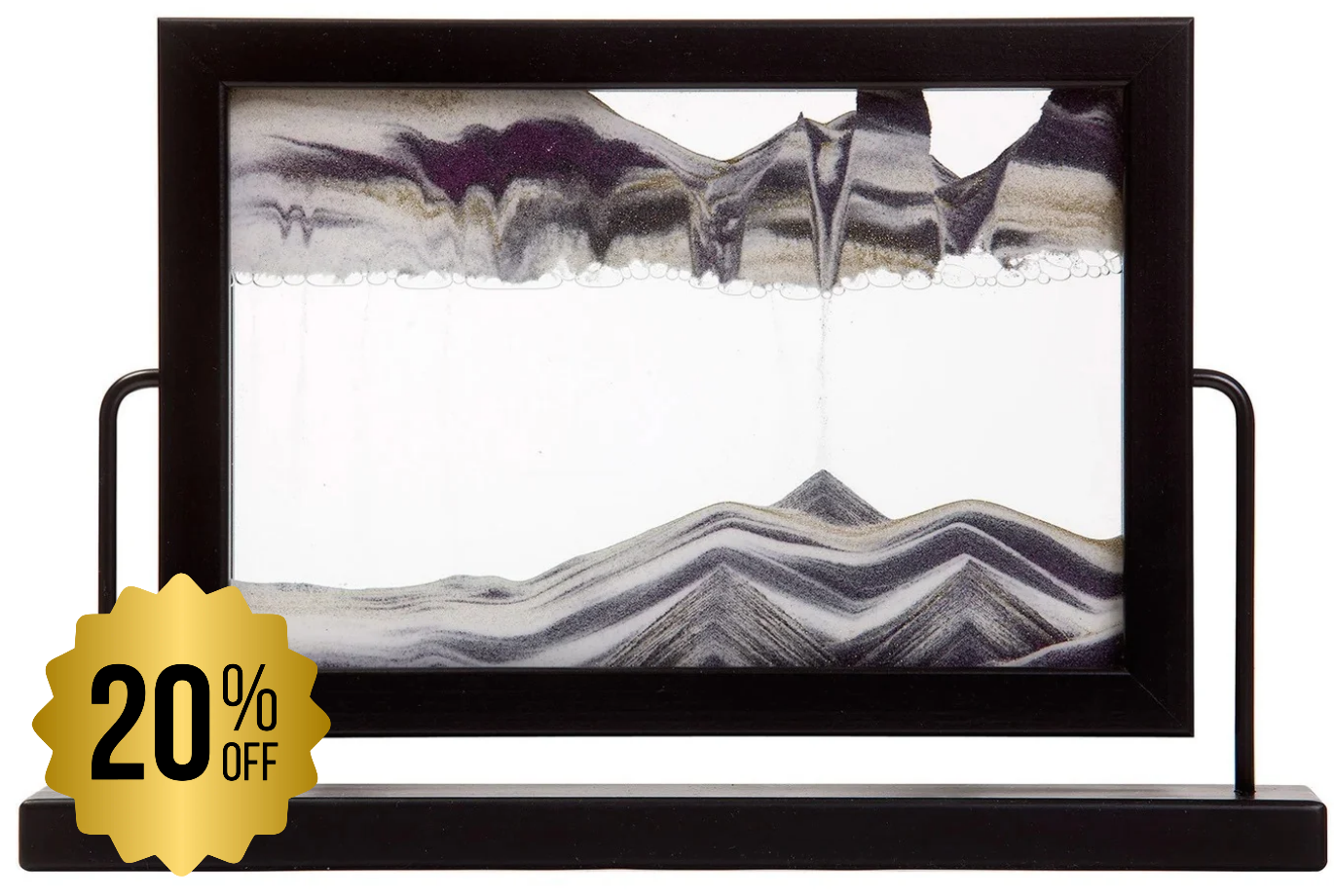 Window Black Moving Sand Art- By Klaus Bosch