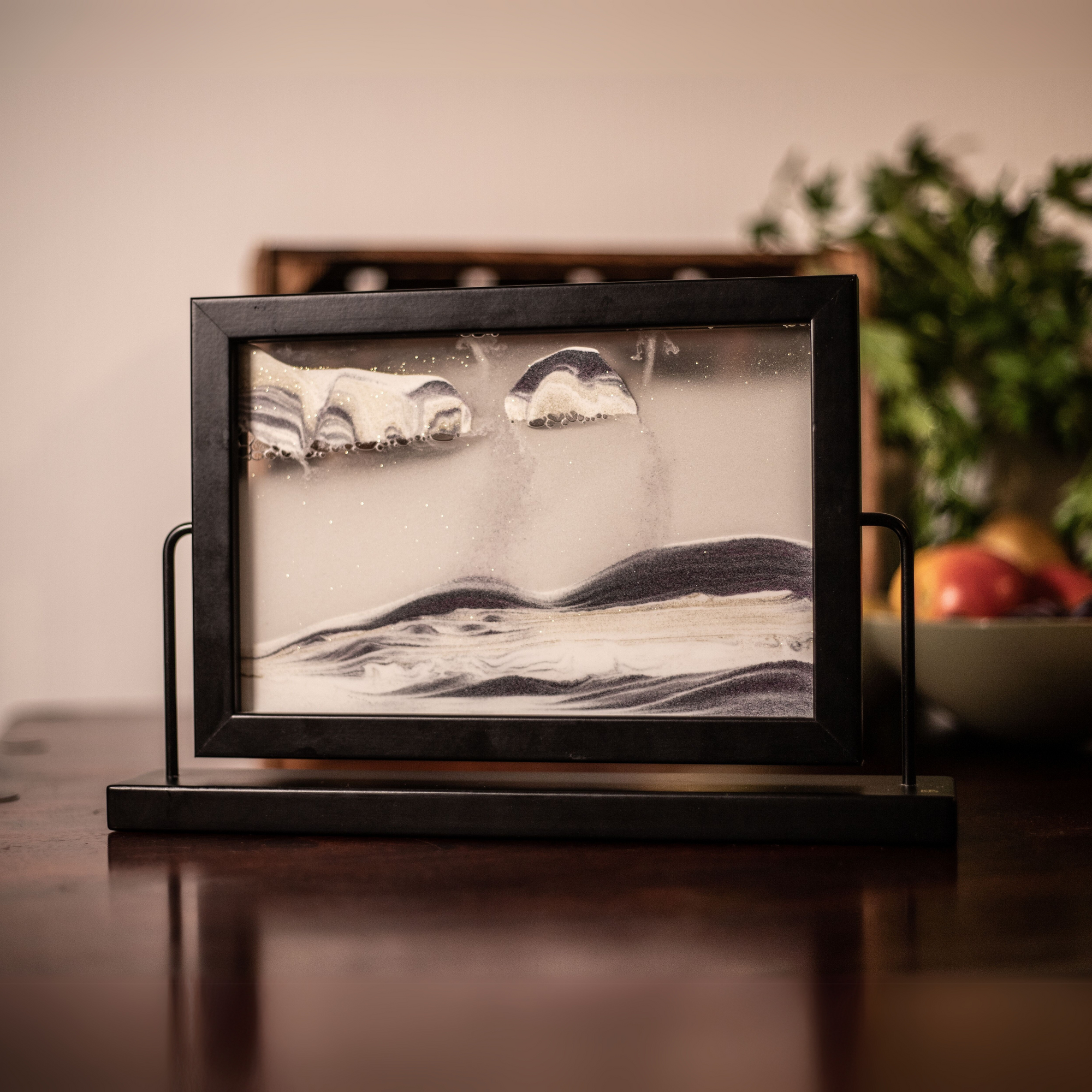 Window Black Moving Sand Art- By Klaus Bosch Window Black Moving Sand Art- By Klaus Bosch