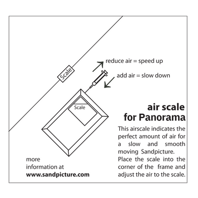 Air Scale- Air Guide for KB Collection Moving Sand Art **FREE SHIPPING**