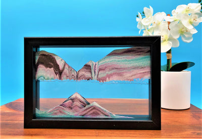 Picture of KB Collection Horizon Vista Sand Art with flowers- By Klaus Bosch sold by MovingSandArt.com