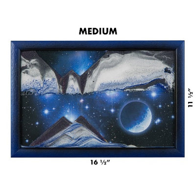 Picture of KB Collection Movie Series Wall Mount Blue Planet Sand Art medium Size- By Klaus Bosch sold by MovingSandArt.com