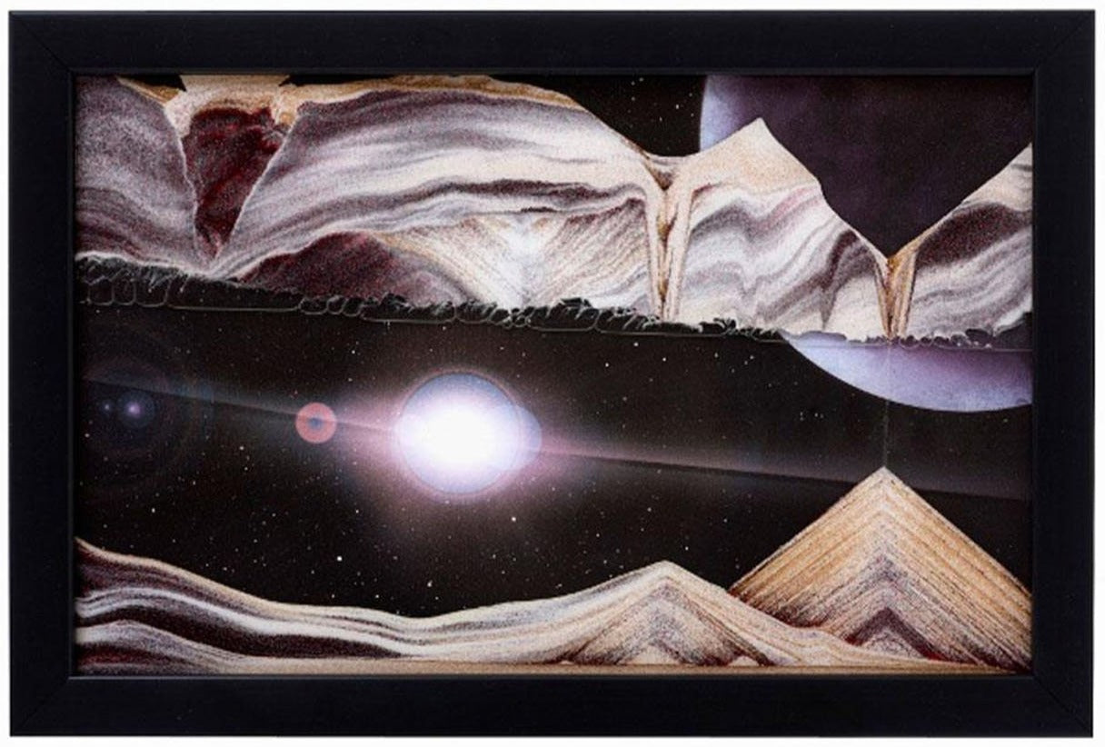 Picture of KB Collection Movie Series Wall Mount Outer Space Sand Art - By Klaus Bosch sold by MovingSandArt.com