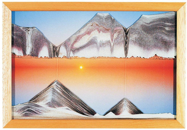 Download An artist captures a mesmerizing sunset in sand art